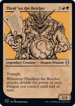 Thrakkus the Butcher (Showcase) (440) [Commander Legends: Battle for Baldur's Gate] [Showcase]