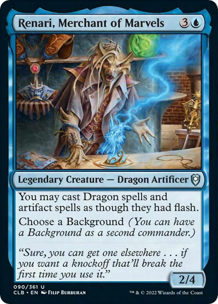 Renari, Merchant of Marvels (90) [Commander Legends: Battle for Baldur's Gate]
