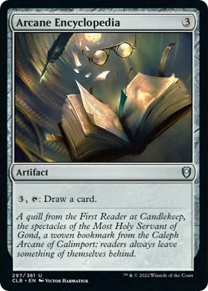 Arcane Encyclopedia (297) [Commander Legends: Battle for Baldur's Gate]