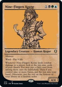 Nine-Fingers Keene (Showcase) (435) [Commander Legends: Battle for Baldur's Gate] [Showcase]