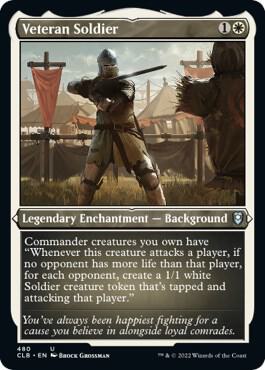 Veteran Soldier (Foil Etched) (480) [Commander Legends: Battle for Baldur's Gate]