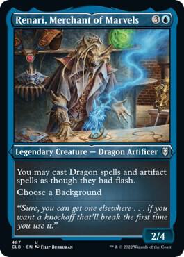 Renari, Merchant of Marvels (Foil Etched) (487) [Commander Legends: Battle for Baldur's Gate]