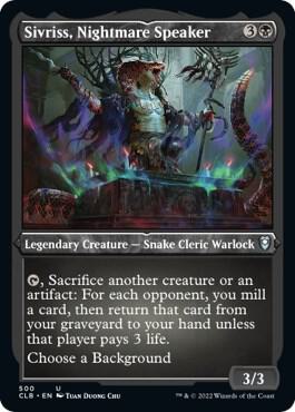 Sivriss, Nightmare Speaker (Foil Etched) (500) [Commander Legends: Battle for Baldur's Gate]
