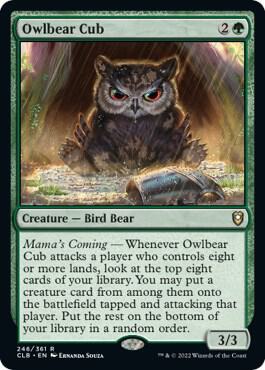 Owlbear Cub (246) [Commander Legends: Battle for Baldur's Gate]