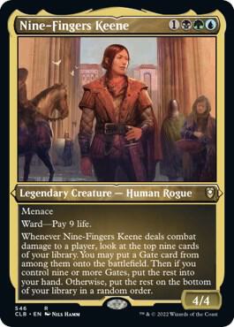 Nine-Fingers Keene (Foil Etched) (546) [Commander Legends: Battle for Baldur's Gate]