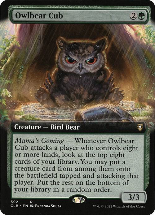 Owlbear Cub (Extended Art) (592) [Commander Legends: Battle for Baldur's Gate] [Extended Art]