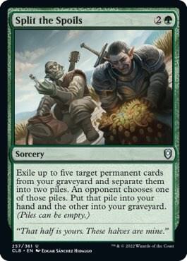 Split the Spoils (257) [Commander Legends: Battle for Baldur's Gate]
