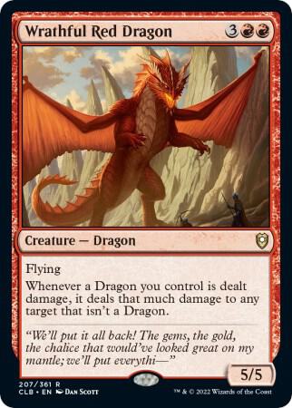 Wrathful Red Dragon (207) [Commander Legends: Battle for Baldur's Gate]