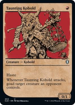 Taunting Kobold (Showcase) (404) [Commander Legends: Battle for Baldur's Gate] [Showcase]