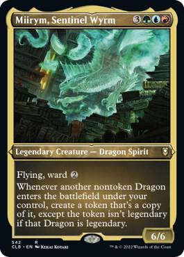 Miirym, Sentinel Wyrm (Foil Etched) (542) [Commander Legends: Battle for Baldur's Gate]