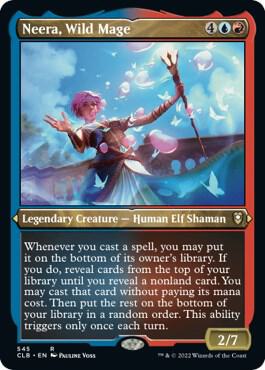 Neera, Wild Mage (Foil Etched) (545) [Commander Legends: Battle for Baldur's Gate]