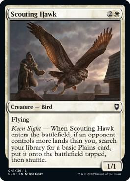 Scouting Hawk (41) [Commander Legends: Battle for Baldur's Gate]