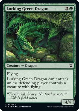 Lurking Green Dragon (239) [Commander Legends: Battle for Baldur's Gate]