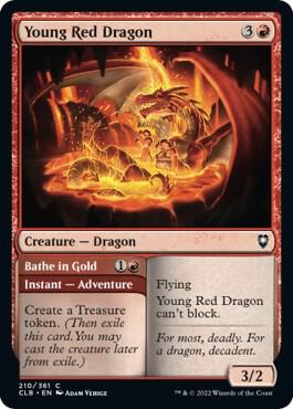 Young Red Dragon (210) [Commander Legends: Battle for Baldur's Gate]