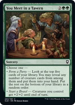 You Meet in a Tavern (263) [Commander Legends: Battle for Baldur's Gate]