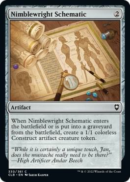 Nimblewright Schematic (330) [Commander Legends: Battle for Baldur's Gate]