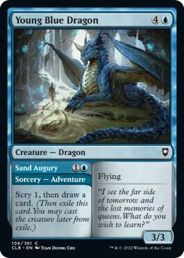 Young Blue Dragon (106) [Commander Legends: Battle for Baldur's Gate]