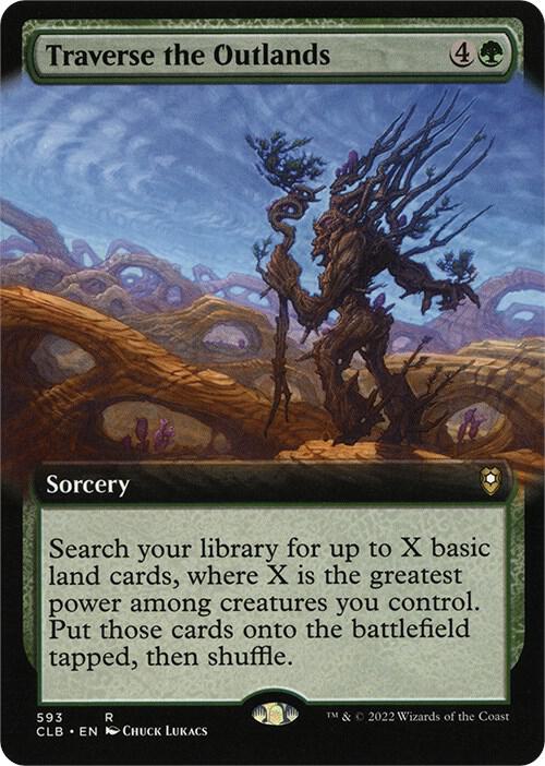 Traverse the Outlands (Extended Art) (593) [Commander Legends: Battle for Baldur's Gate] [Extended Art]