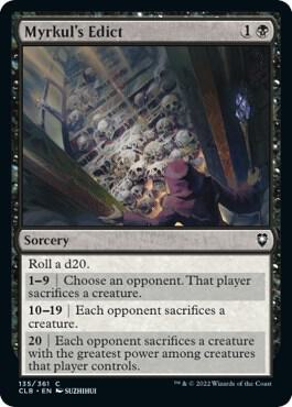 Myrkul's Edict (135) [Commander Legends: Battle for Baldur's Gate]