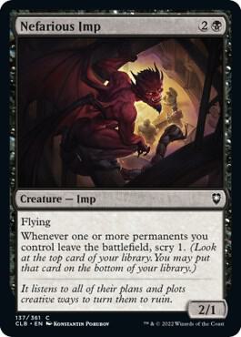 Nefarious Imp (137) [Commander Legends: Battle for Baldur's Gate]