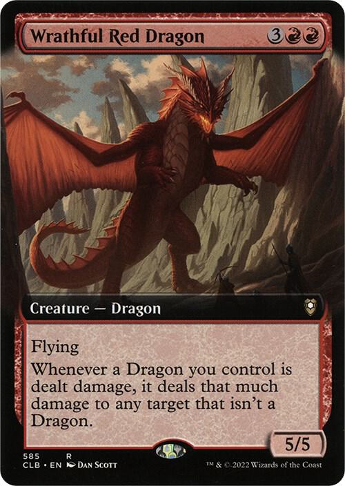 Wrathful Red Dragon (Extended Art) (585) [Commander Legends: Battle for Baldur's Gate] [Extended Art]