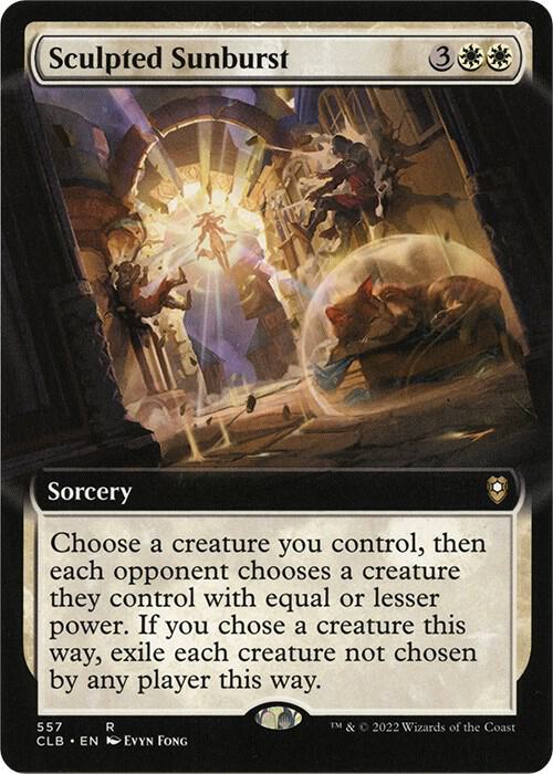 Sculpted Sunburst (Extended Art) (557) [Commander Legends: Battle for Baldur's Gate] [Extended Art]