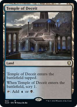 Temple of Deceit (922) [Commander Legends: Battle for Baldur's Gate]