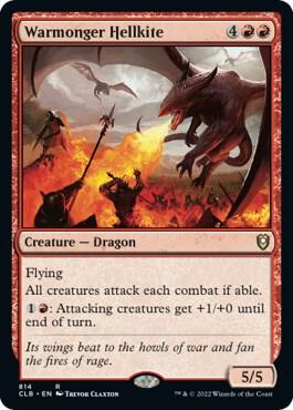 Warmonger Hellkite (814) [Commander Legends: Battle for Baldur's Gate]