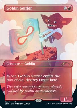 Goblin Settler (1076) [Secret Lair Drop] [Borderless]