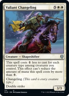 Valiant Changeling (711) [Commander Legends: Battle for Baldur's Gate]
