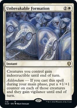 Unbreakable Formation (710) [Commander Legends: Battle for Baldur's Gate]