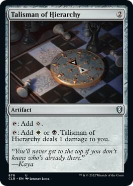 Talisman of Hierarchy (878) [Commander Legends: Battle for Baldur's Gate]
