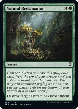 Natural Reclamation (829) [Commander Legends: Battle for Baldur's Gate]