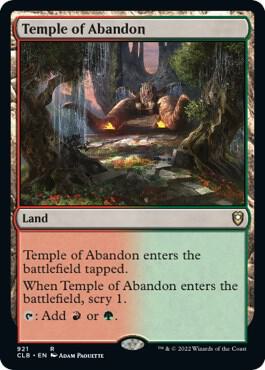 Temple of Abandon (921) [Commander Legends: Battle for Baldur's Gate]