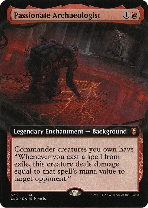 Passionate Archaeologist (Extended Art) (633) [Commander Legends: Battle for Baldur's Gate] [Extended Art]