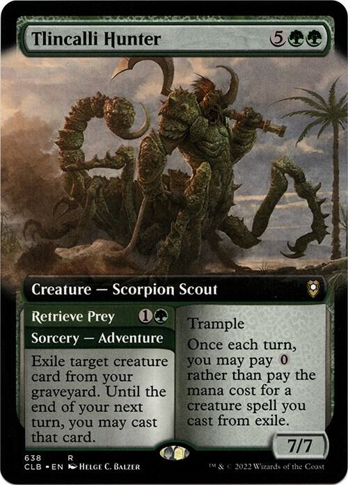 Tlincalli Hunter (Extended Art) (638) [Commander Legends: Battle for Baldur's Gate] [Extended Art]