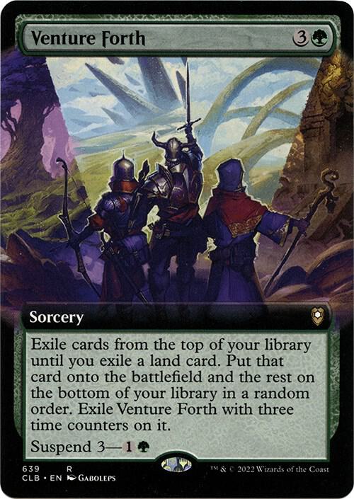 Venture Forth (Extended Art) (639) [Commander Legends: Battle for Baldur's Gate] [Extended Art]