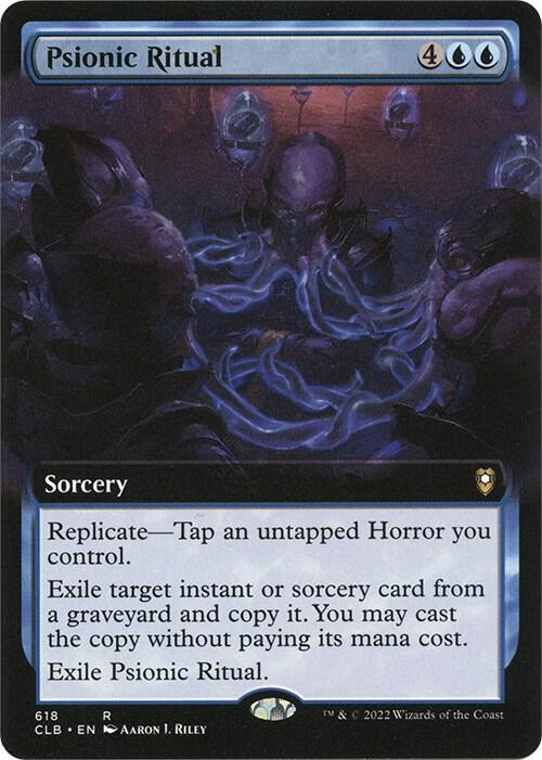 Psionic Ritual (Extended Art) (618) [Commander Legends: Battle for Baldur's Gate] [Extended Art]