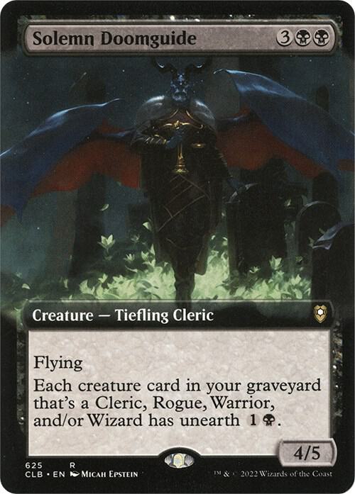 Solemn Doomguide (Extended Art) (625) [Commander Legends: Battle for Baldur's Gate] [Extended Art]