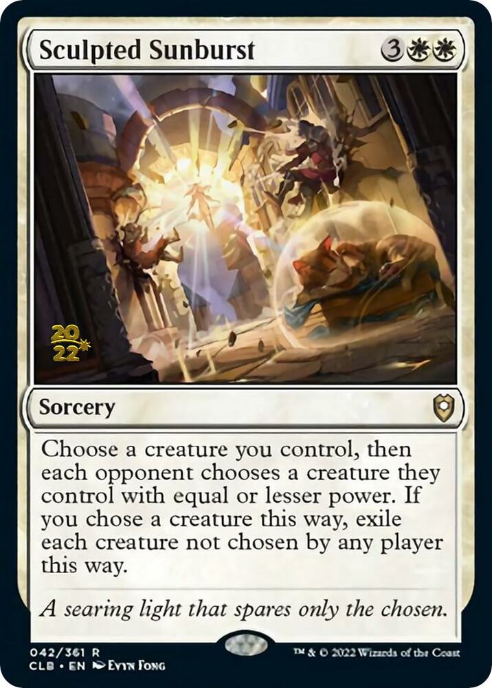 Sculpted Sunburst (42) [Prerelease Cards]