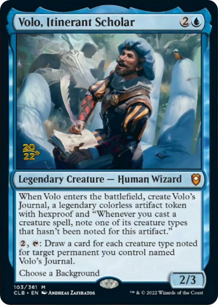 Volo, Itinerant Scholar (103) [Prerelease Cards]