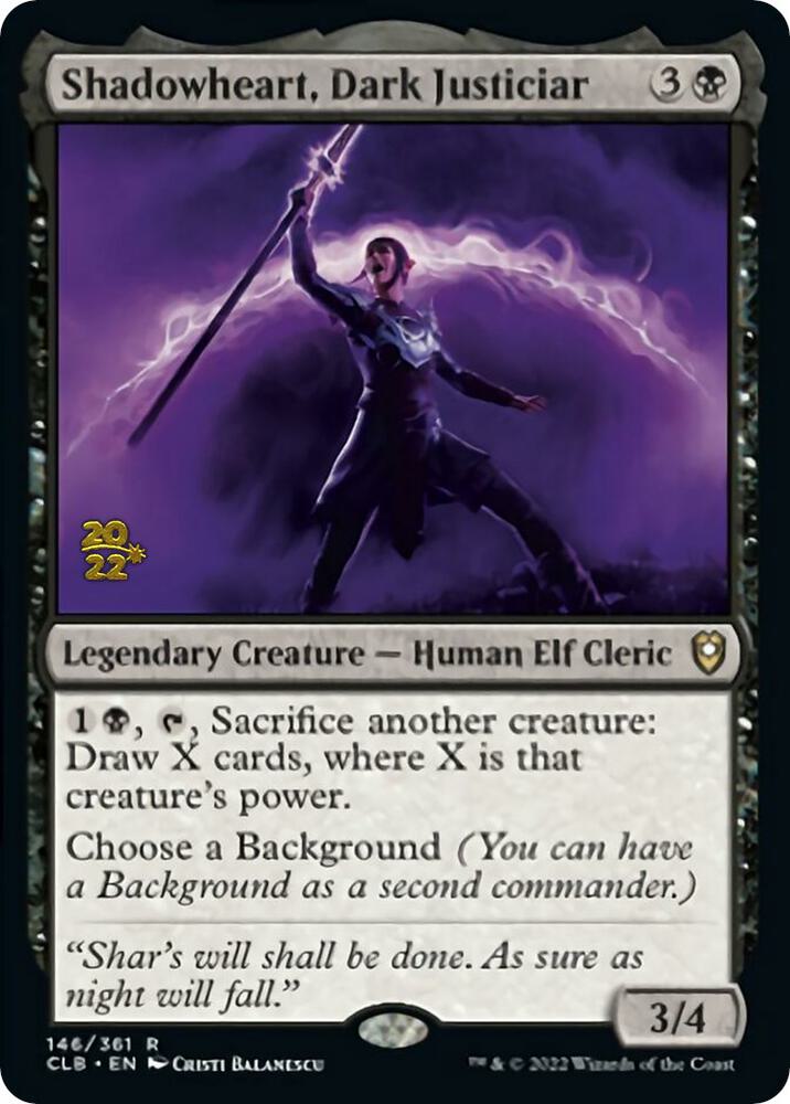 Shadowheart, Dark Justiciar (146) [Prerelease Cards]