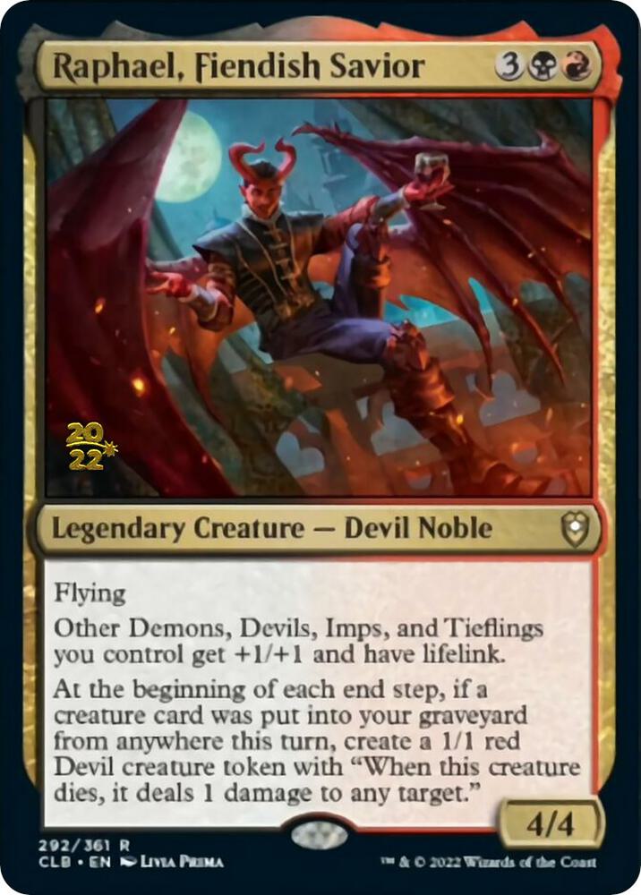Raphael, Fiendish Savior (292) [Prerelease Cards]