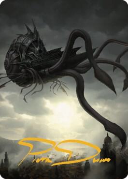 Nautiloid Ship Art Card (Gold-Stamped Signature) (80) [Commander Legends: Battle for Baldur's Gate Art Series]