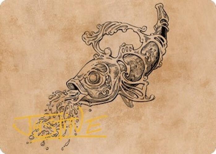 Decanter of Endless Water Art Card (Gold-Stamped Signature) (79) [Commander Legends: Battle for Baldur's Gate Art Series]