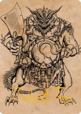 Thrakkus the Butcher Art Card (Gold-Stamped Signature) (77) [Commander Legends: Battle for Baldur's Gate Art Series]