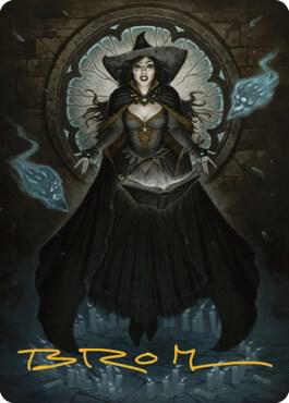 Tasha, the Witch Queen Art Card (76/81) (Gold-Stamped Signature) [Commander Legends: Battle for Baldur's Gate Art Series]