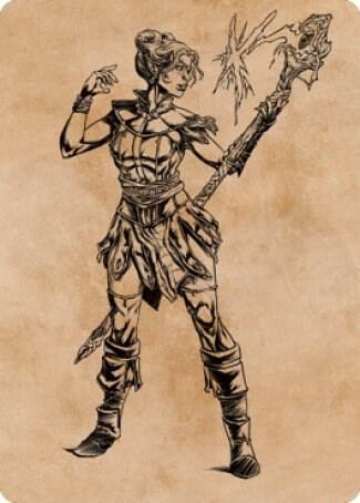 Neera, Wild Mage Art Card (74) [Commander Legends: Battle for Baldur's Gate Art Series]