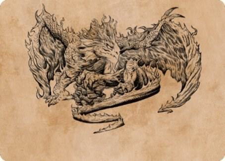 Miirym, Sentinel Wyrm Art Card (71) [Commander Legends: Battle for Baldur's Gate Art Series]