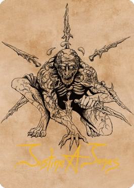 Bhaal, Lord of Murder Art Card (Gold-Stamped Signature) (63) [Commander Legends: Battle for Baldur's Gate Art Series]